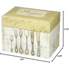 image:imageCR Gibson Rustic Recipe Box with Tab Dividers and Coordinating Recipe Cards 53pc 65 W x 475 H x 425 D