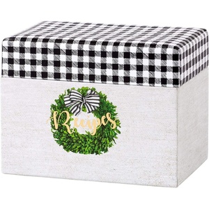 image:imageCR Gibson Blank Recipe Card Organizer Box 425 W x 48 H x 65 L