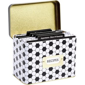 image:imageCR Gibson Recipe Card and Box Set  Vintage Style Tin Recipe Box with 40 Cards and 12 Dividers 42 x 66 ForageHoneycomb hive