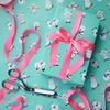 image:imageThe Gift Wrap Company 58189227 Party Animals Flat Gift Wrapping Paper Sheet Set 30 x 23 Multicolor 3 PiecesHoliday Teal Multicolor