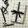 image:imageThe Gift Wrap Company 58189227 Party Animals Flat Gift Wrapping Paper Sheet Set 30 x 23 Multicolor 3 PiecesPlaid Black and Crme