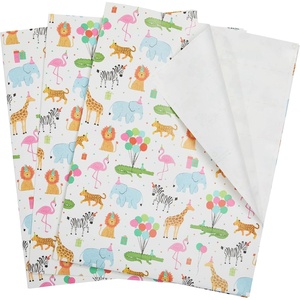 image:imageThe Gift Wrap Company 58189227 Party Animals Flat Gift Wrapping Paper Sheet Set 30 x 23 Multicolor 3 PiecesAnimals Multicolor