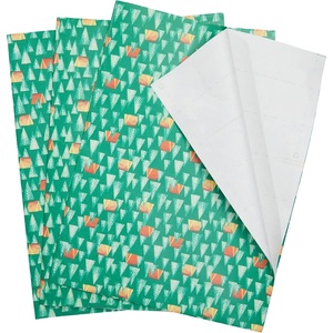 image:imageThe Gift Wrap Company 58189227 Party Animals Flat Gift Wrapping Paper Sheet Set 30 x 23 Multicolor 3 PiecesGreen Multicolor