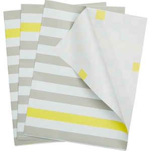 image:imageThe Gift Wrap Company 58189227 Party Animals Flat Gift Wrapping Paper Sheet Set 30 x 23 Multicolor 3 PiecesGrey  White  and Yellow