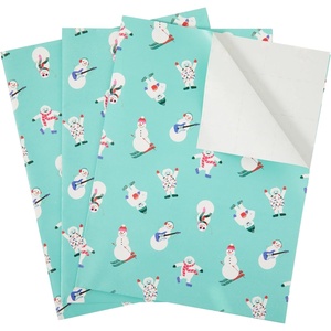 image:imageThe Gift Wrap Company 58189227 Party Animals Flat Gift Wrapping Paper Sheet Set 30 x 23 Multicolor 3 PiecesHoliday Teal Multicolor
