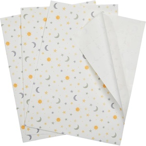 image:imageThe Gift Wrap Company 58189227 Party Animals Flat Gift Wrapping Paper Sheet Set 30 x 23 Multicolor 3 PiecesMoon and Stars Multicolor