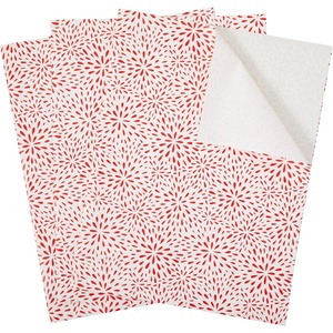 image:imageThe Gift Wrap Company 58189227 Party Animals Flat Gift Wrapping Paper Sheet Set 30 x 23 Multicolor 3 PiecesRed and White