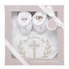 image:imageCR Gibson Baby Bib and Booties Christening Gift Set 3pc