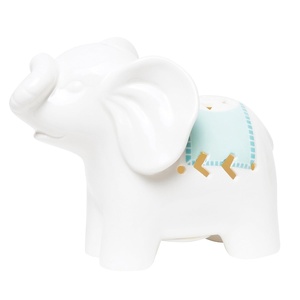 image:imageCR Gibson Porcelain Elephant LED Night Light for Newborns Babies and Nurseries 55 x 45 x 275