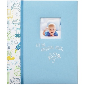 image:imageCR Gibson Let The Adventure Begin Loose Leaf 3Ring Memory Book for Newborns and Babies 10125 x 115