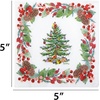image:imageCR Gibson Spode Pinecone Disposable Cocktail 3Ply Napkins for Christmas Parties 5 20Count
