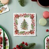 image:imageCR Gibson Spode Pinecone Disposable Cocktail 3Ply Napkins for Christmas Parties 5 20Count