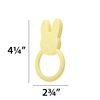 image:imageCR Gibson BPAFree Silicone Baby Teether 3 x 3 Star  100 foodgrade Easygrip ring Raised texture Lightweight Supports sensory explorationBunny