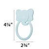 image:imageCR Gibson BPAFree Silicone Baby Teether 3 x 3 Star  100 foodgrade Easygrip ring Raised texture Lightweight Supports sensory explorationElephant