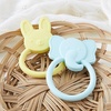 image:imageCR Gibson BPAFree Silicone Baby Teether 3 x 3 Star  100 foodgrade Easygrip ring Raised texture Lightweight Supports sensory explorationElephant