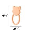 image:imageCR Gibson BPAFree Silicone Baby Teether 3 x 3 Star  100 foodgrade Easygrip ring Raised texture Lightweight Supports sensory explorationFox
