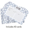 image:imageCR Gibson Recipe Cards  4 x 6 Double Sided Blank Kitchen Recipe Card Set 40Count True BlueSet of 40 Pack of 2