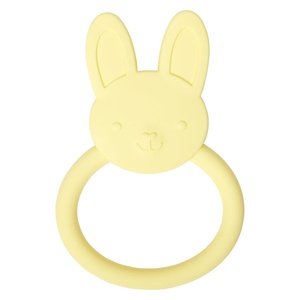 image:imageCR Gibson BPAFree Silicone Baby Teether 3 x 3 Star  100 foodgrade Easygrip ring Raised texture Lightweight Supports sensory explorationBunny