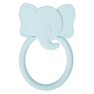 image:imageCR Gibson BPAFree Silicone Baby Teether 3 x 3 Star  100 foodgrade Easygrip ring Raised texture Lightweight Supports sensory explorationElephant