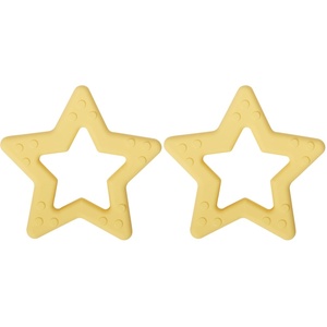 image:imageCR Gibson BPAFree Silicone Baby Teether 3 x 3 Star  100 foodgrade Easygrip ring Raised texture Lightweight Supports sensory explorationEstrella
