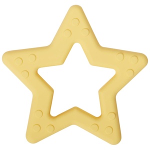 image:imageCR Gibson BPAFree Silicone Baby Teether 3 x 3 Star  100 foodgrade Easygrip ring Raised texture Lightweight Supports sensory explorationStar