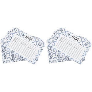 image:imageCR Gibson Recipe Cards  4 x 6 Double Sided Blank Kitchen Recipe Card Set 40Count True BlueSet of 40 Pack of 2