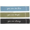 image:imageCR Gibson Fitlosophy Resistance Band Set  3 Resistance Bands and Storage Pouch Compact Workout Set Portable Fitness