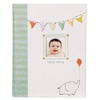 image:imageCR Gibson B212683 Elephant Hello World First Five Years Unisex Memory Baby Book 64pgs 10 W x 1175 HGreen and beige