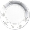 image:imageLenox Federal Platinum Snowflake Christmas Disposable Paper Plates 105 D 8pcs