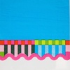 image:imageCR Gibson TW825648 Bold Stripe Disposable Dinner Napkins and Bathroom Guest Towels 42 x 785 Multicolor 16 Pieces